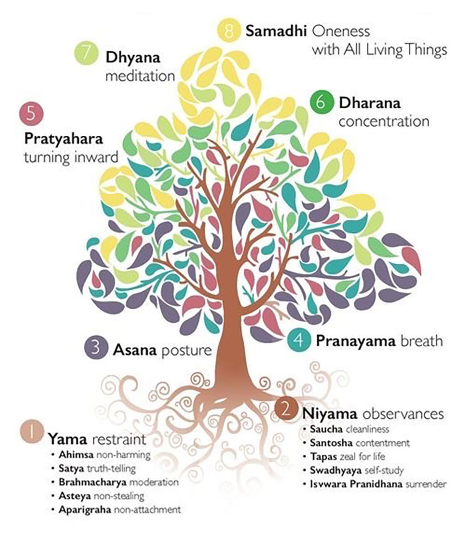 Eight limbs of yoga